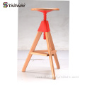 New adjustable height wood bar stool chair